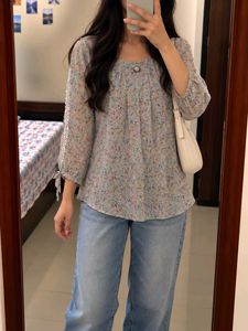 Floral Print Round Neck Top
