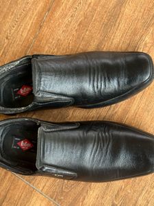 Lee Cooper Black Leather Loafers