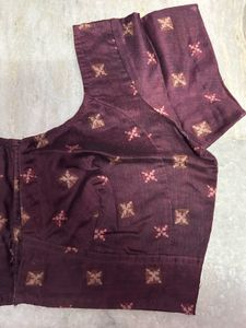 Beautiful Maroon Embroidered Saree
