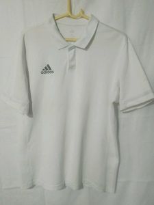 Adidas White Polo T-Shirt 42 inches