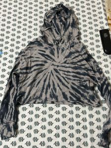 Tie-Dye Cropped Hoodie