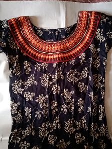 Boho Floral Print Kurti
