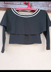 Stylish Black Layered Top 🤌❤️‍🔥