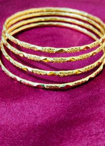 Set of 4→ 1gm Gold Bangles