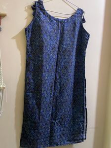 Blue Patterned Kurti
