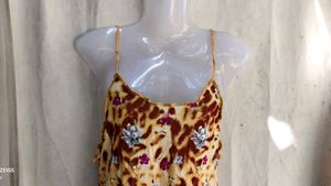 Leopard Print Floral Camisole Top