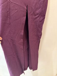 Elegant Plum Maxi Dress