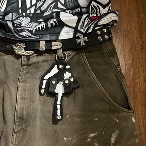 Skeleton Hand Keychain