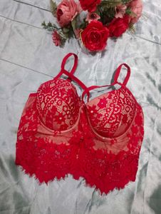 Red Lace Bralette