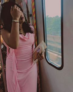 Pink Ruffle Maxi Dress