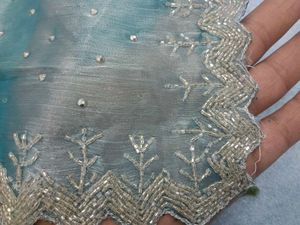 Embellished Teal Saree