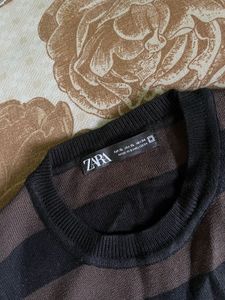 Zara Striped Sweater Vest