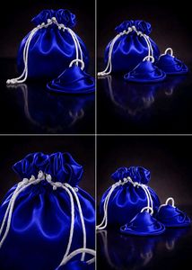 Royal Blue Drawstring Pouches