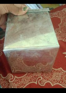 Vintage Metal Lock Box(piggy bank)