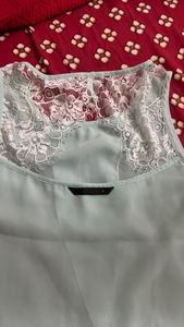 ONLY Seagreen Lace Top