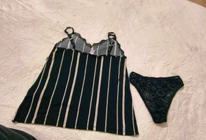 Very Beautiful Satin Spaghetti Top With Net Penty