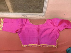 1-TimeUsed Elegant YellowLehengaWith PinkBorder+Bl