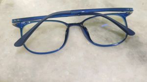 Stylish Blue Round Frame Glasses