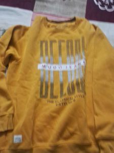 Mudo Jeans Yellow Graphic Sweatshirt