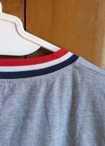 Gray V-Neck T-Shirt