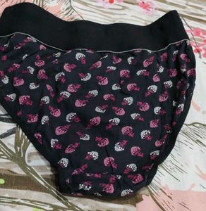 Women's Cotton Briefs with Floral Print flat
