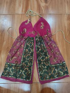 Handmade Embellished Halter Neck Ethnic Top