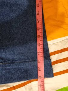 Blue Flared Denim Jeans