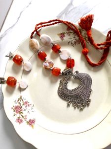 Bohemian Heart Pendant Necklace Set