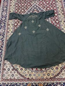 Embroidered Abaya Style Gown