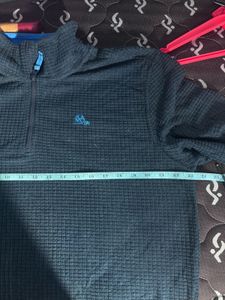 Men's Blue Quarter Zip Pullover Sweater