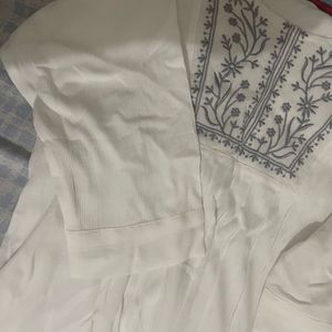 Flare Fit Embroidered Round NeckVisit >Top