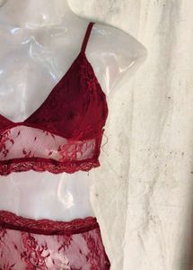 Burgundy Lace Cami Top