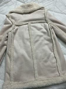 Faux Suede Shearling Jacket