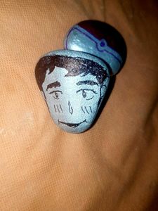 Hand-Painted Anime Character Rocks