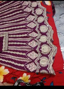 Embroidered Purple Kurti