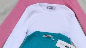 Branded White Ribbed Crop Top