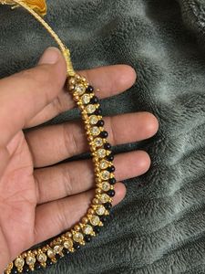 Exquisite Indian Style Necklace with Red and Green