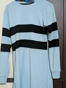 Light Blue Striped Long Sleeve Top