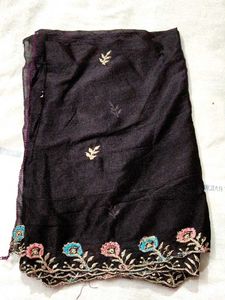 coffee colour unstitched suit set