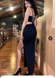 Sleek Black Two-Piece Set