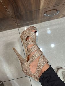 Glittering Gold Heels
