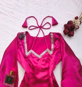 Hot pink Laila corset kurti 🌸🦢