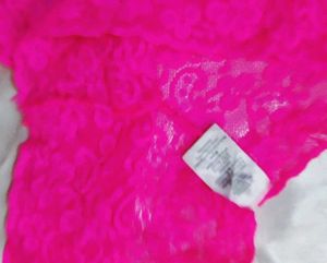 Pink Lace Thong Panty