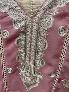 Embroidered Pink Kurta Set