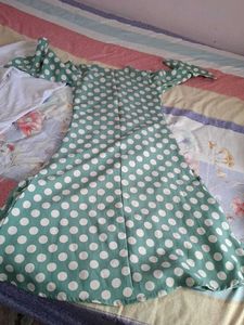 Chic Polka Dot Kurta Set