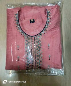 Handwork Elegant Pink Kurta And Dupatta Set