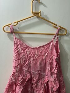Cute Pink Peplum Tank Top