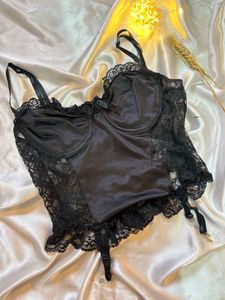 Black Lace Trim Camisole