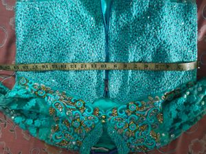 Elegant Teal Ethnic Gown