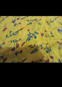 Yellow Floral Print Kurta